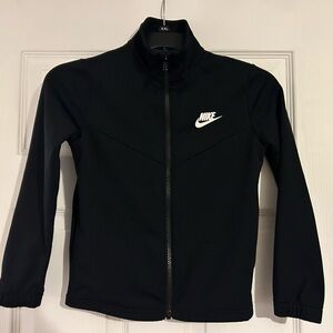 Nike lightweight zip up  jacket black size small kids